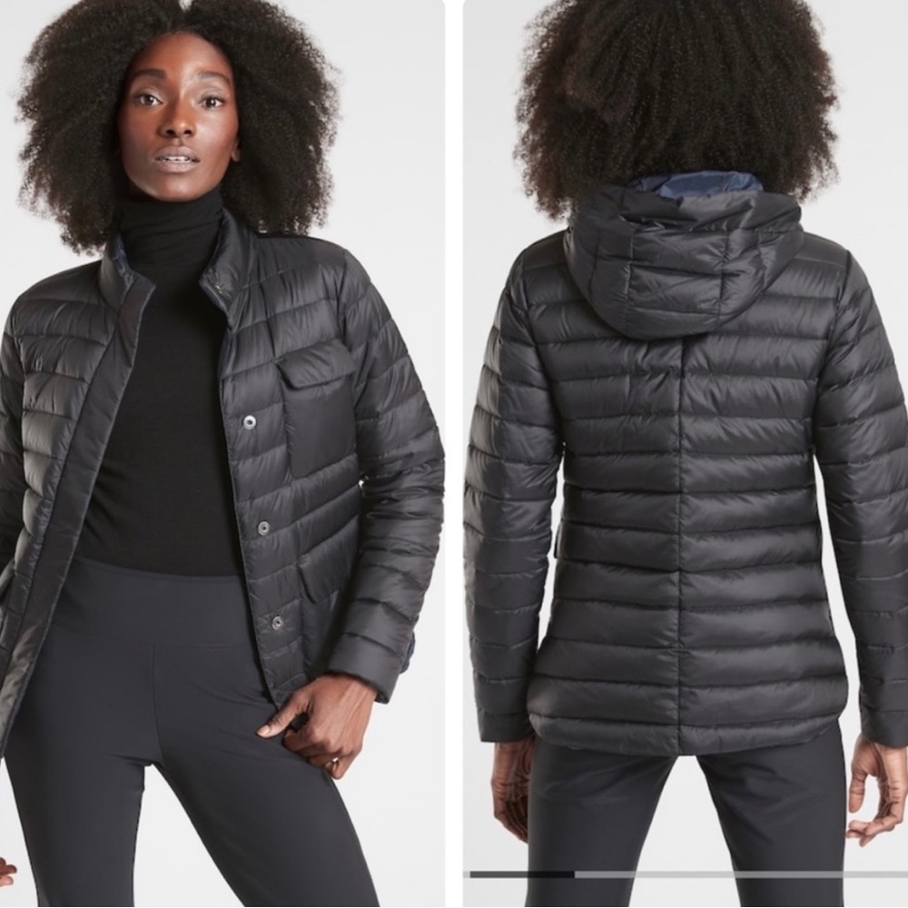 Athleta Pulse Reversible Down Jacket- XL
